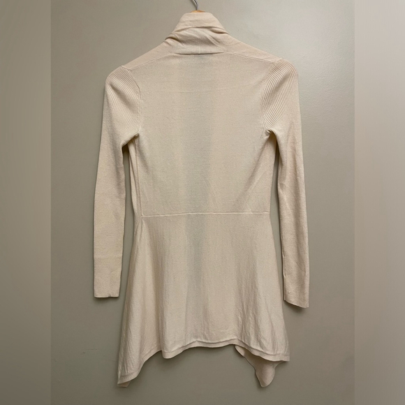 Theory Dioni Wool Cardigan Ivory Cream Neutral Minimalist - Picture 6 of 7